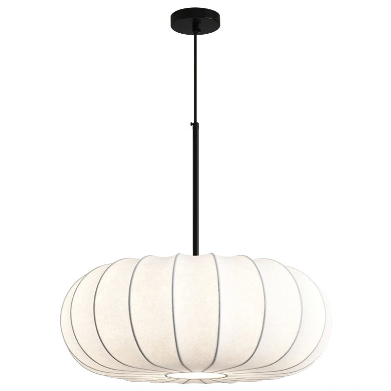 Retro Silk Pumpkin Pendant Light