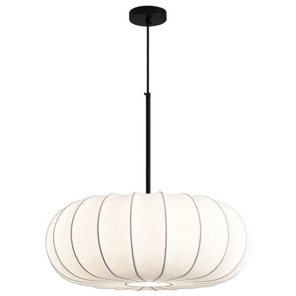 Retro Silk Pumpkin Pendant Light