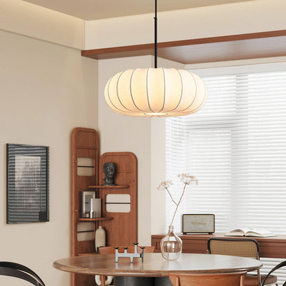 Retro Silk Pumpkin Pendant Light