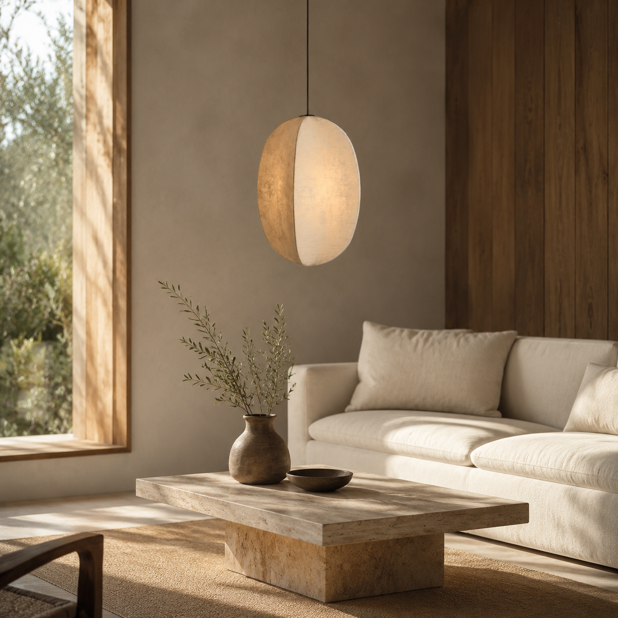 Wabi Sabi Silk LED Pendant Light