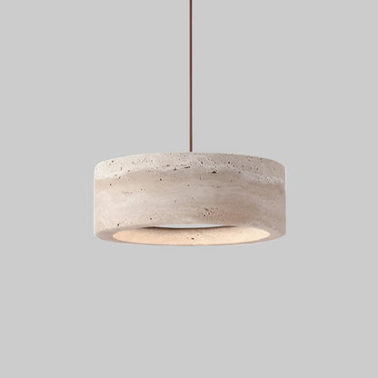 Natural Travertine Stone Pendant Light