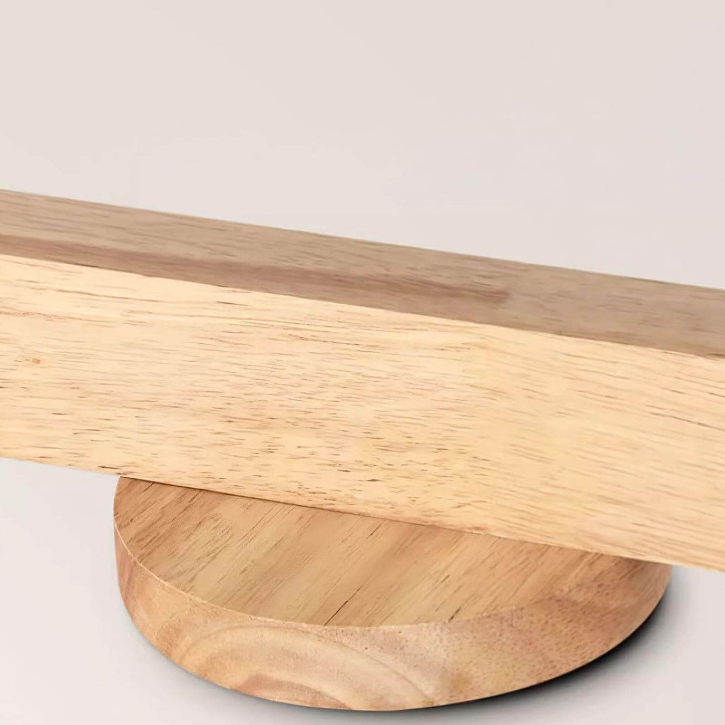 Wooden Ceiling Light with Rotatable Spotlights