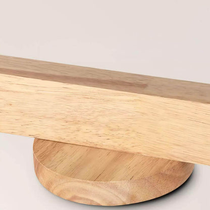 Wooden Ceiling Light with Rotatable Spotlights