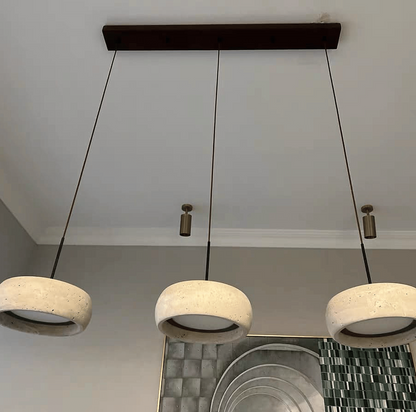 Natural Travertine Stone Pendant Light