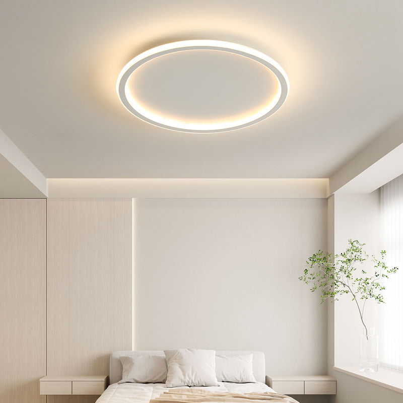 Round Scandi Aluminium LED Ceiling Light