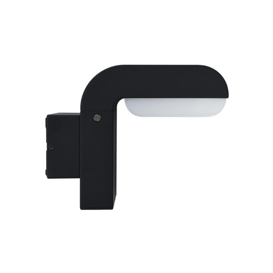 Outdoor LED Wall Light 9W Black Aluminum Fixture