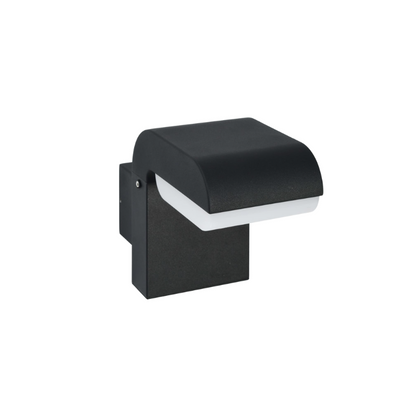 Outdoor LED Wall Light 9W Black Aluminum Fixture