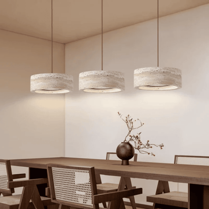 Natural Travertine Stone Pendant Light