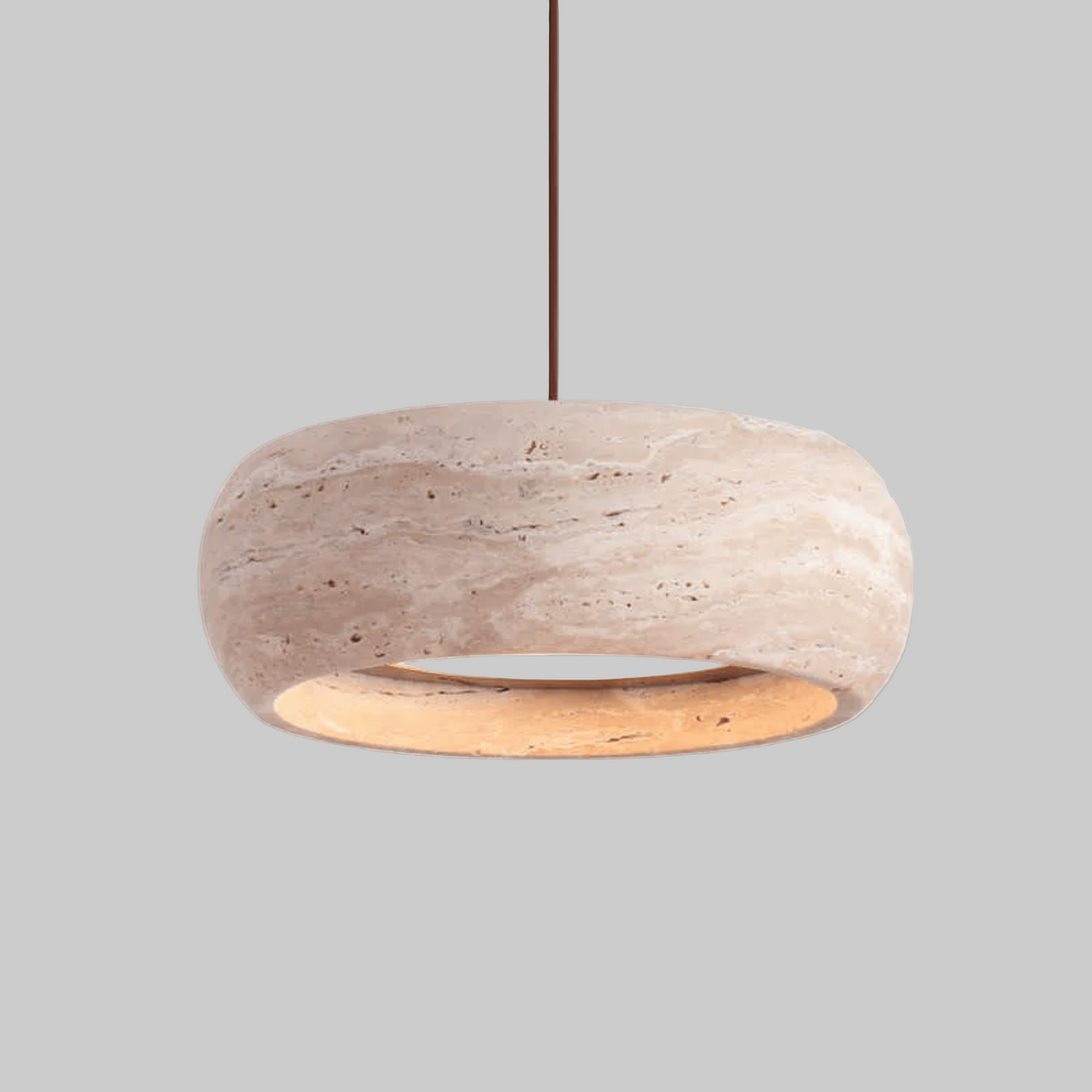 Natural Travertine Stone Pendant Light