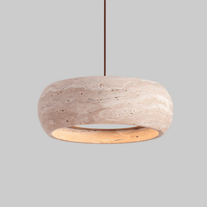 Natural Travertine Stone Pendant Light