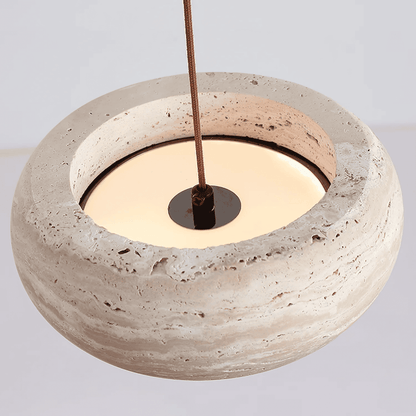 Natural Travertine Stone Pendant Light