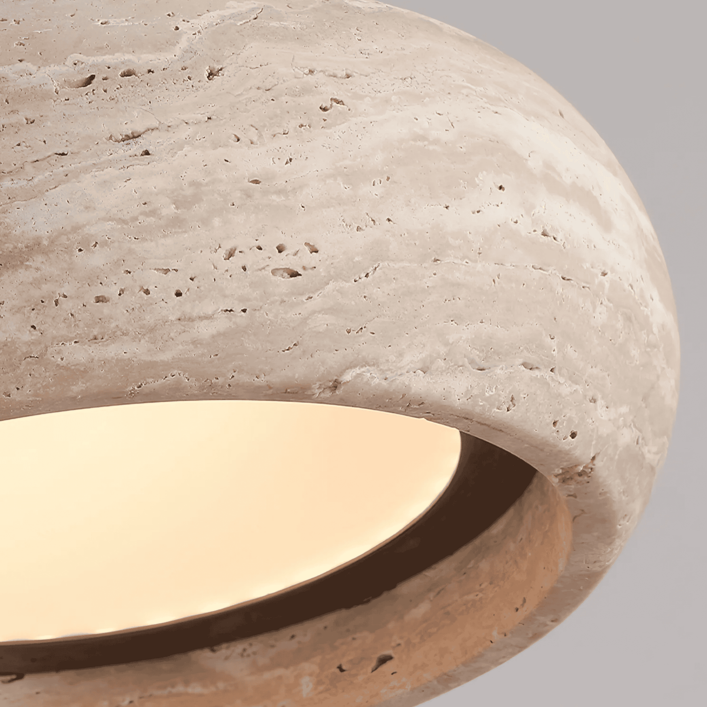 Natural Travertine Stone Pendant Light