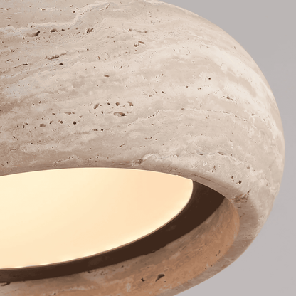 Natural Travertine Stone Pendant Light