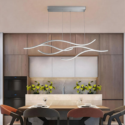 Linear LED Pendant Light for Dining Table