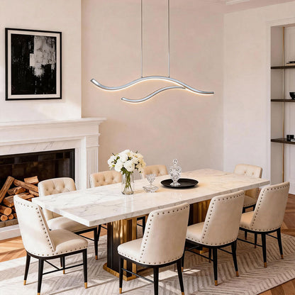 Linear LED Pendant Light for Dining Table