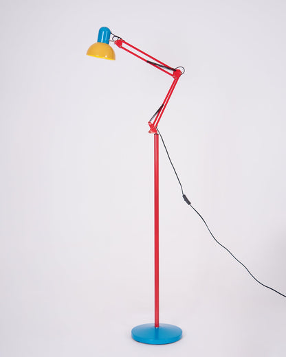 Full view of the colourful floor lamp