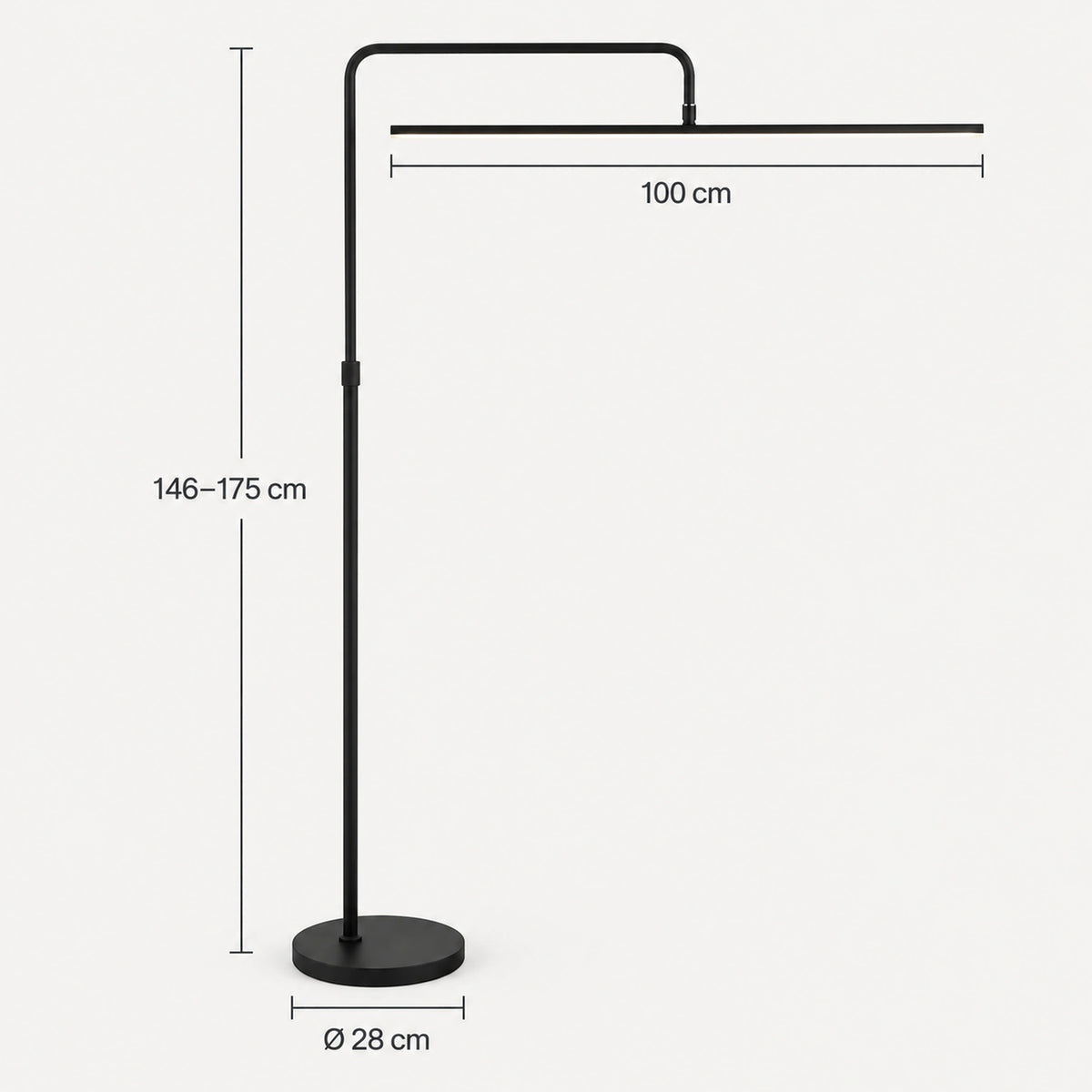 Adjustable LED Floor Lamp with Remote Control