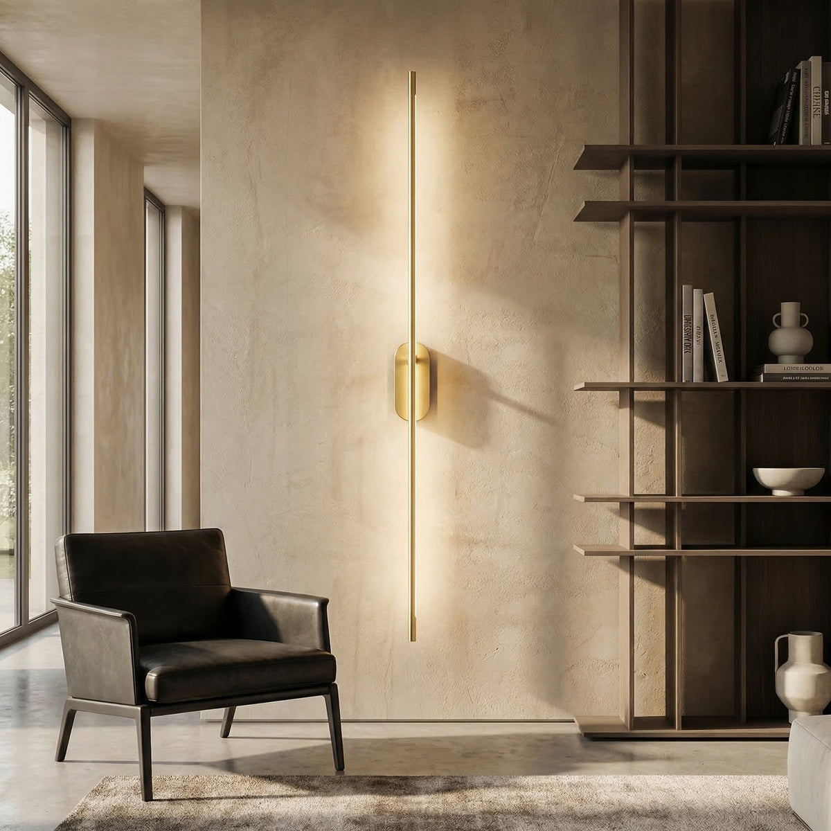 Adjustable Linear LED Wall Light with Oval Base — product view 4