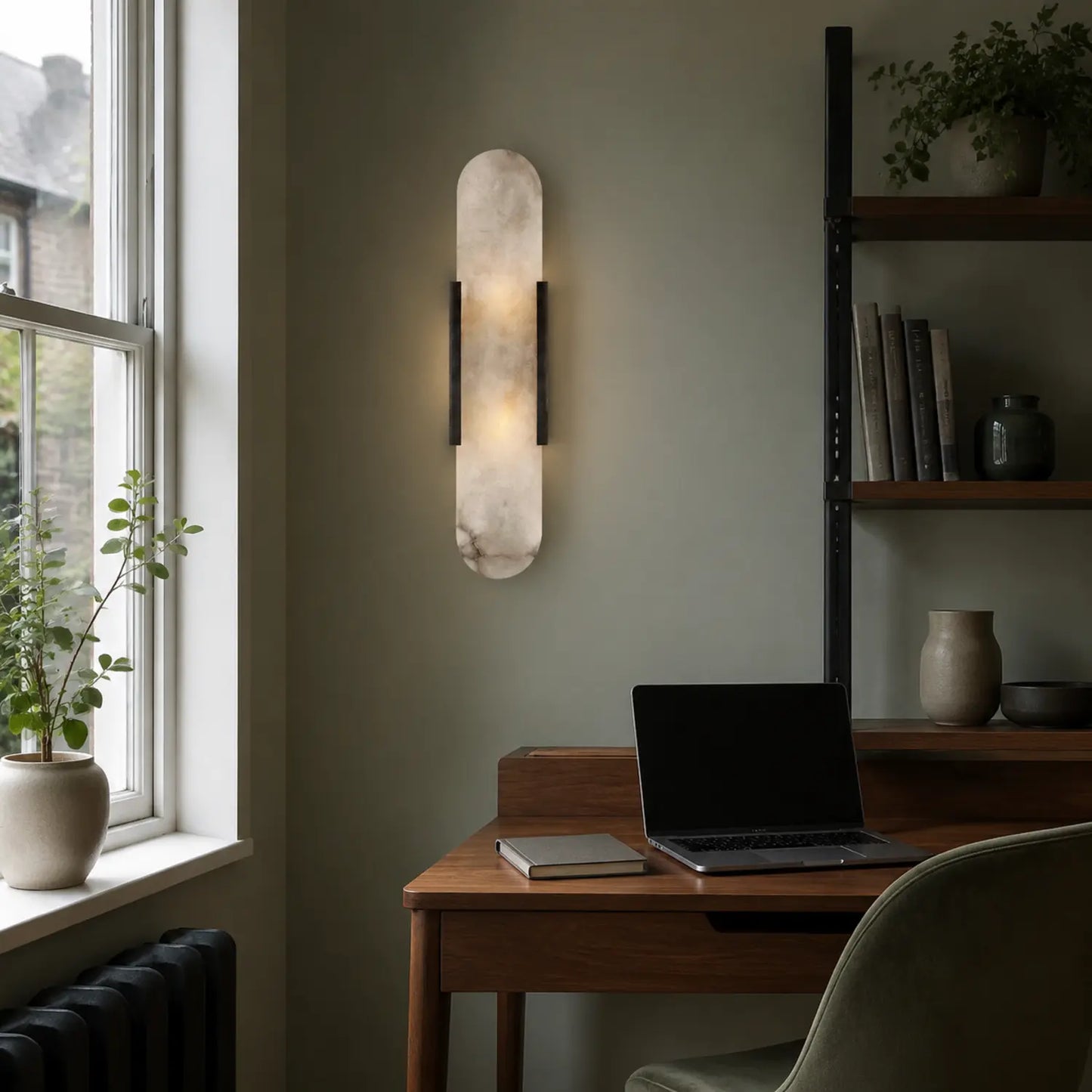 Natural Marble Wall Sconce