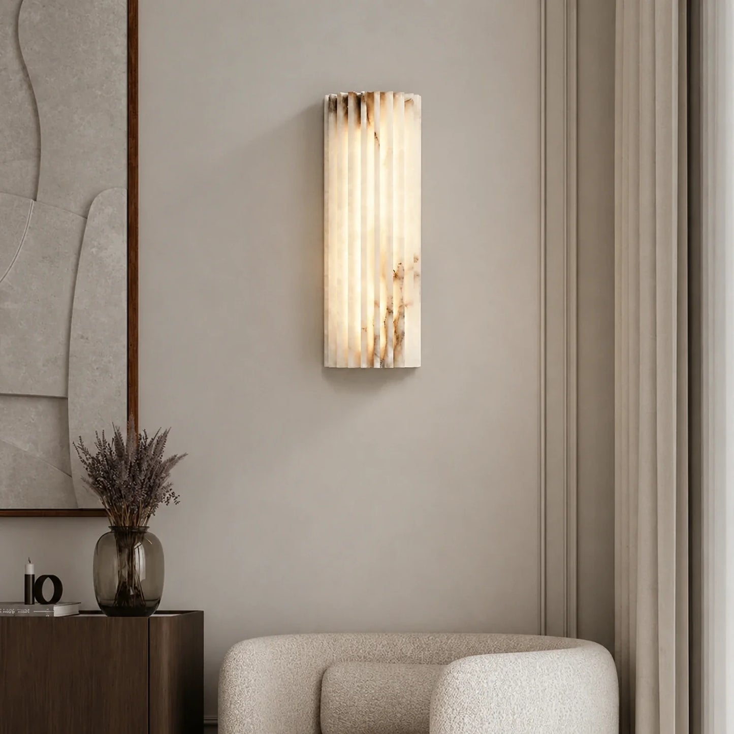 Natural Marble LED Wall Sconce