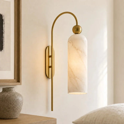 Arched Wall Sconce with Cylinder Shade — product view 10