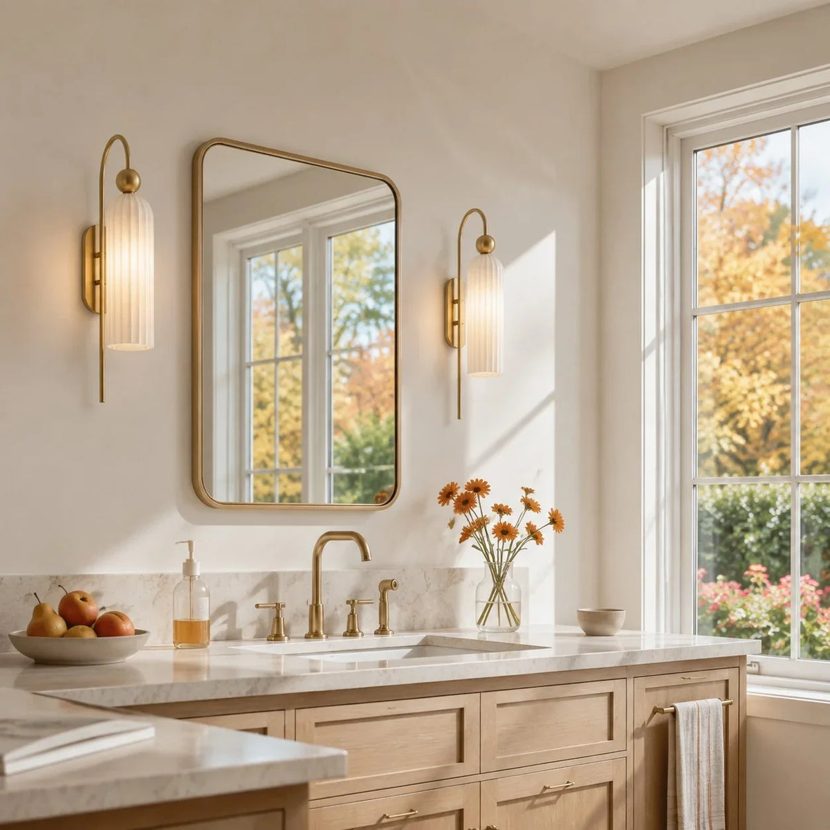 Arched Wall Sconce with Cylinder Shade — product view 21