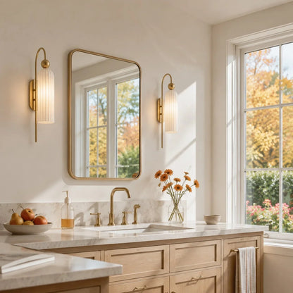 Arched Wall Sconce with Cylinder Shade — product view 21