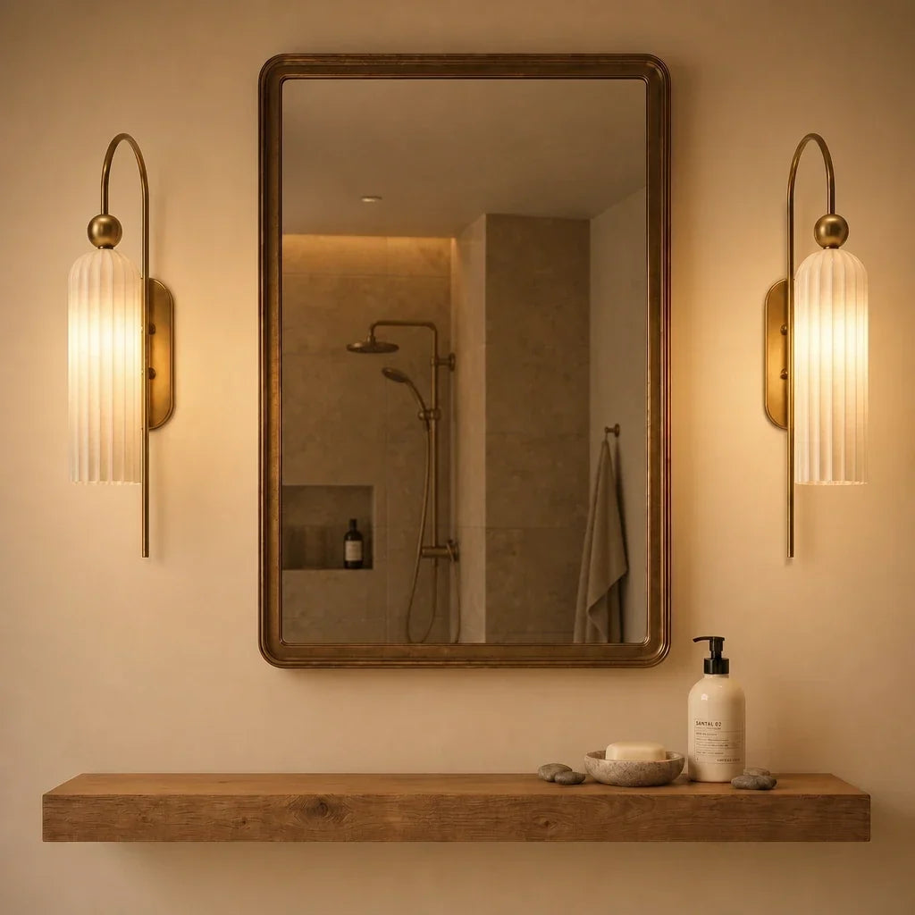 Arched Wall Sconce with Cylinder Shade — product view 30
