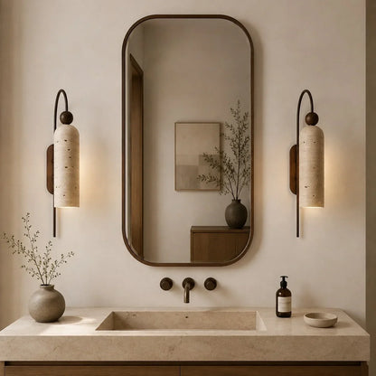 Arched Wall Sconce with Cylinder Shade — product view 31