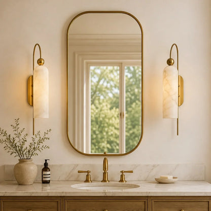 Arched Wall Sconce with Cylinder Shade — product view 33