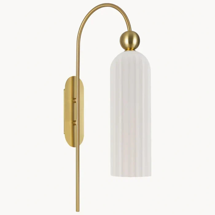 Arched Wall Sconce with Cylinder Shade — product view 36