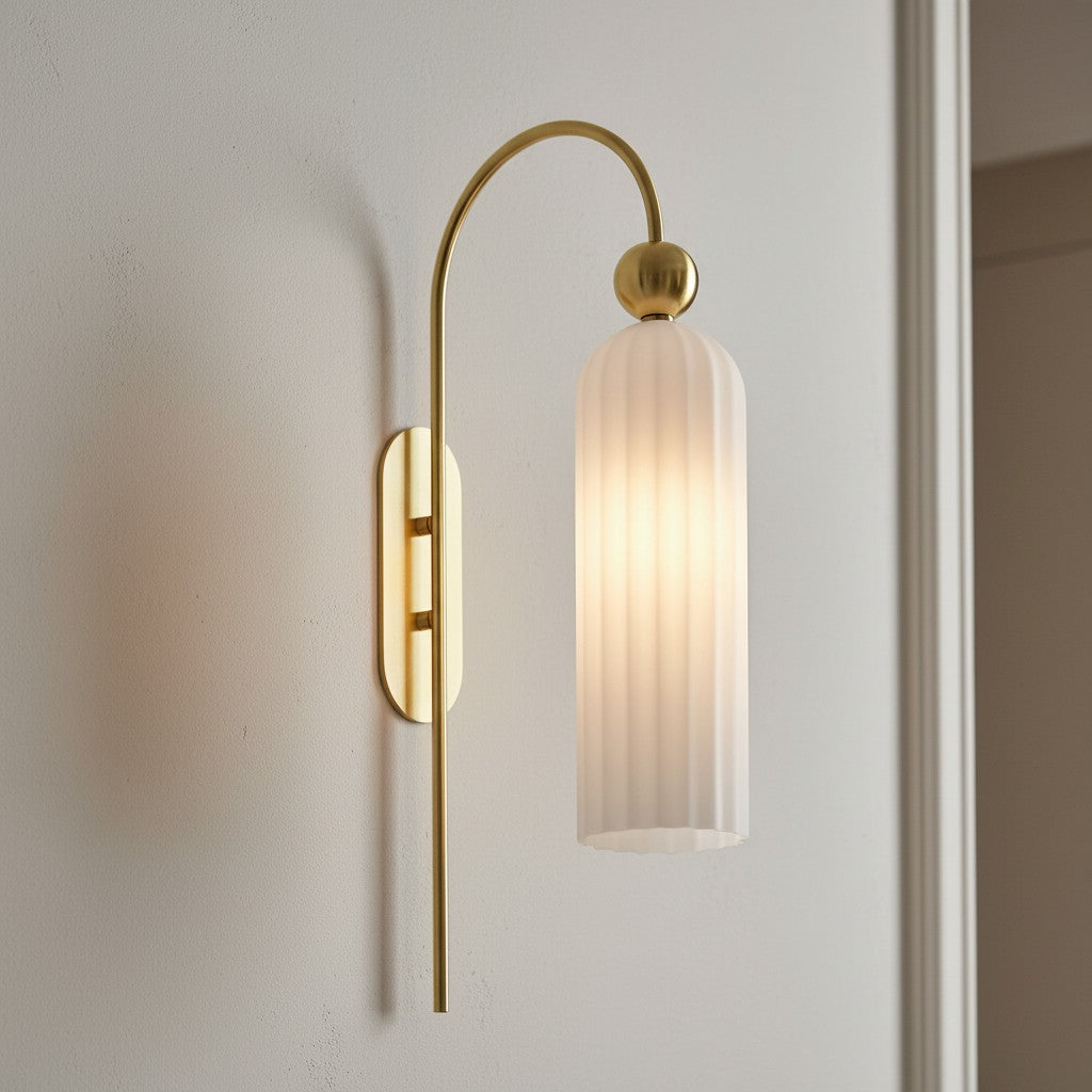 Arched Wall Sconce with Cylinder Shade — product view 42