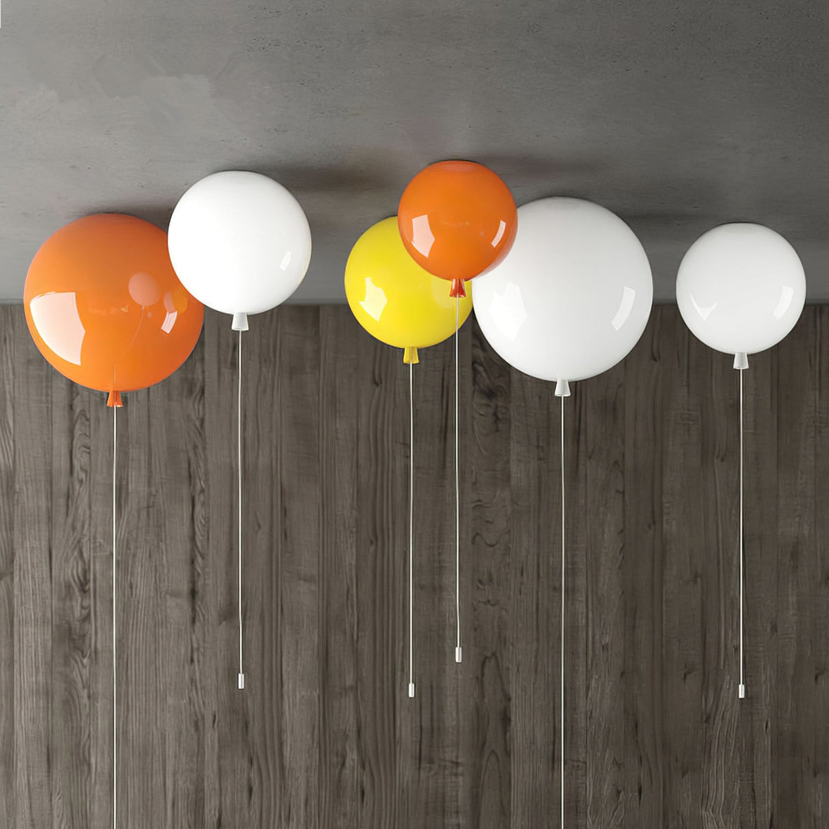 Balloon-Shaped Acrylic Flush Mount Ceiling Light