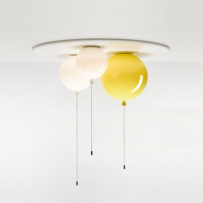 Balloon-Shaped Acrylic Flush Mount Ceiling Light