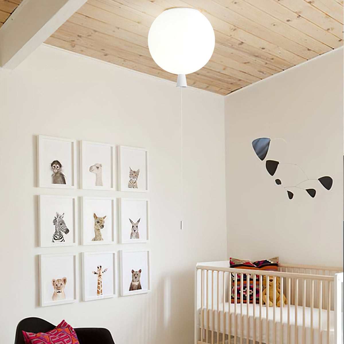 Balloon-Shaped Acrylic Flush Mount Ceiling Light
