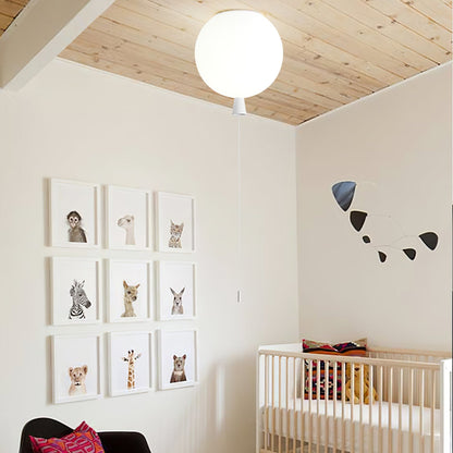 Balloon-Shaped Acrylic Flush Mount Ceiling Light