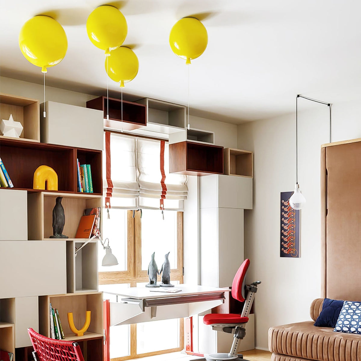 Balloon-Shaped Acrylic Flush Mount Ceiling Light