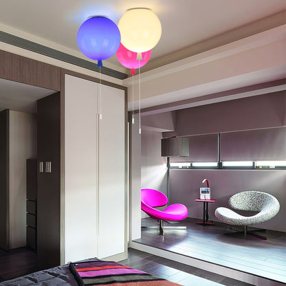 Balloon-Shaped Acrylic Flush Mount Ceiling Light