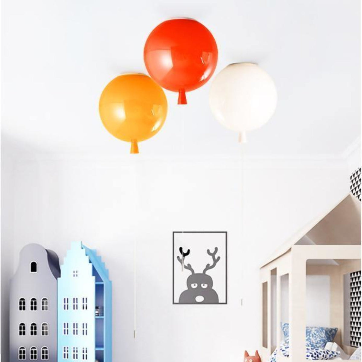 Balloon-Shaped Acrylic Flush Mount Ceiling Light