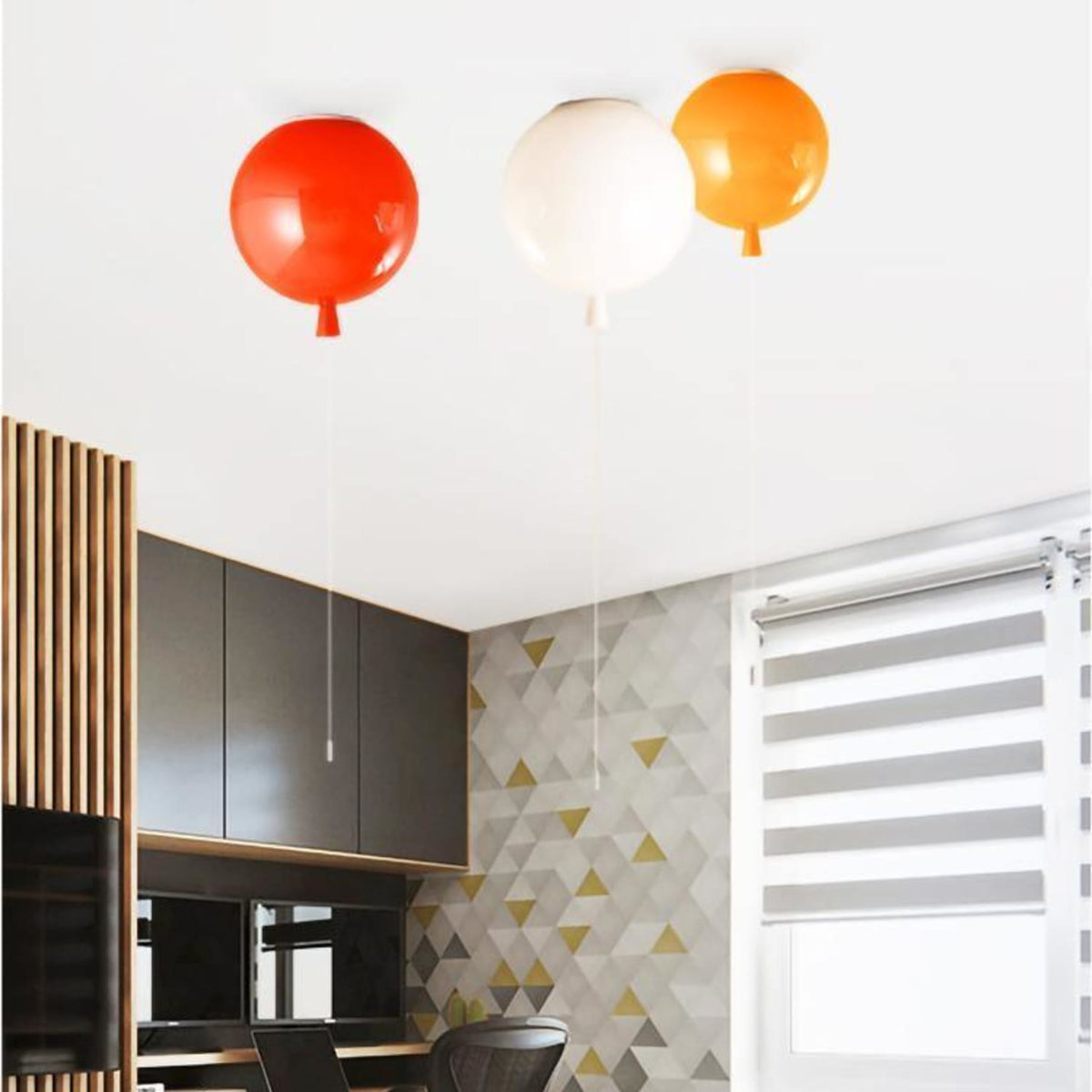 Balloon-Shaped Acrylic Flush Mount Ceiling Light