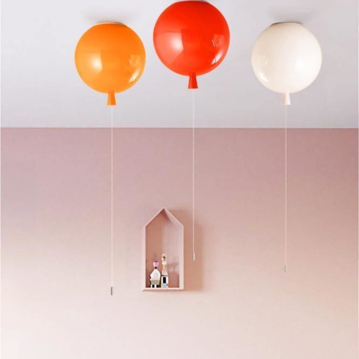 Balloon-Shaped Acrylic Flush Mount Ceiling Light