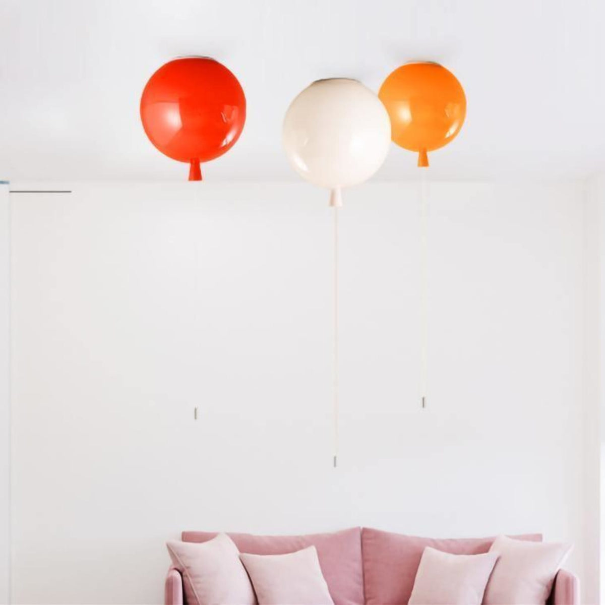 Balloon-Shaped Acrylic Flush Mount Ceiling Light
