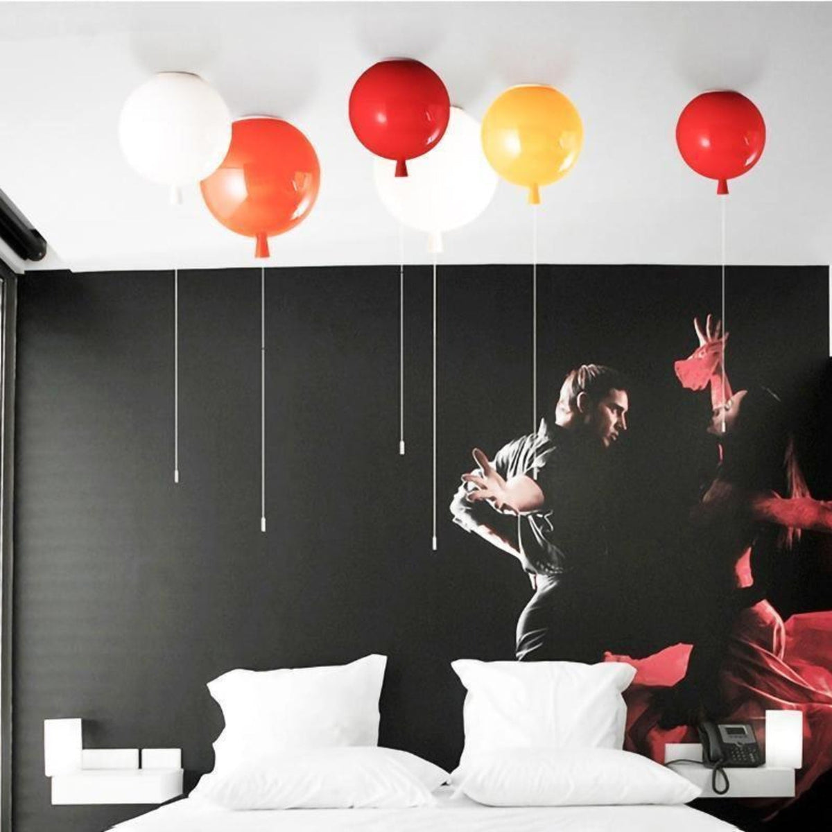 Balloon-Shaped Acrylic Flush Mount Ceiling Light