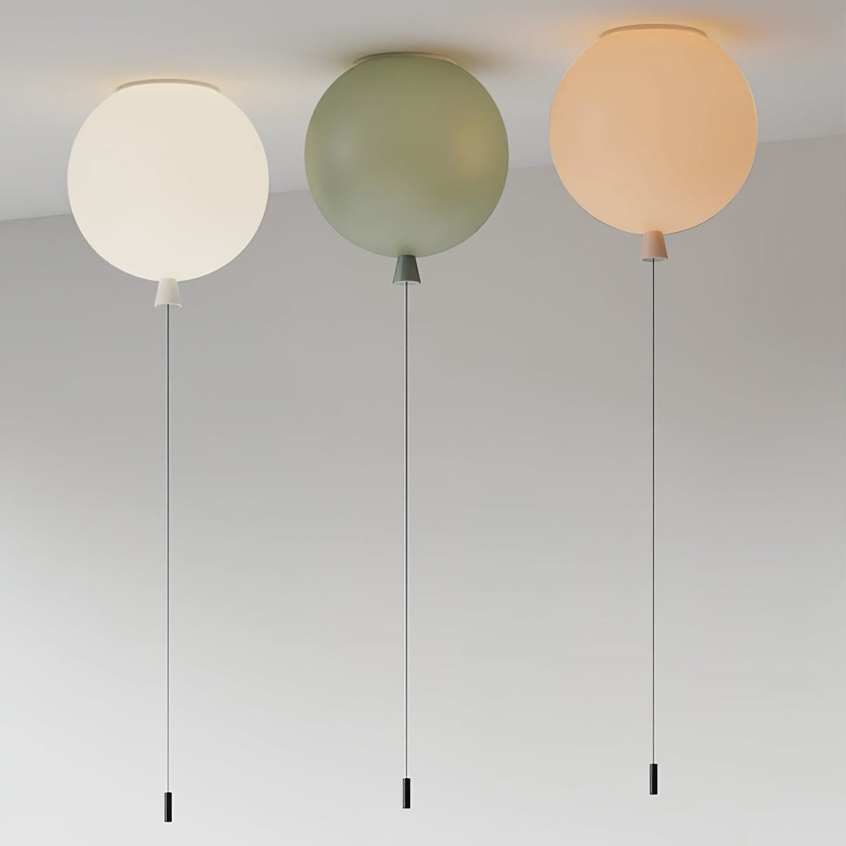 Balloon-Shaped Acrylic Flush Mount Ceiling Light
