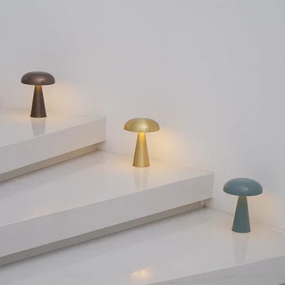 Battery table lamps in different finishes