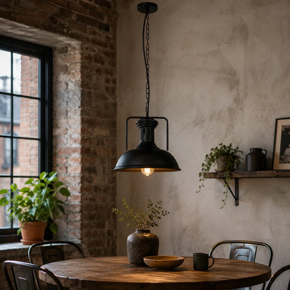 Vintage Industrial Dome Pendant Light
