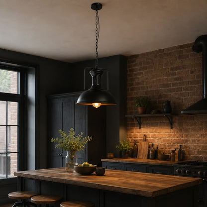 Vintage Industrial Dome Pendant Light