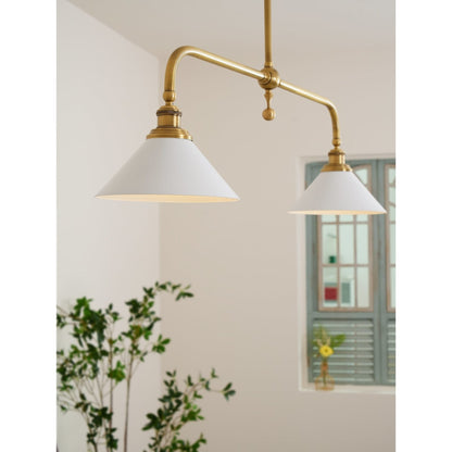 Ceramic pendant shades with brass fittings