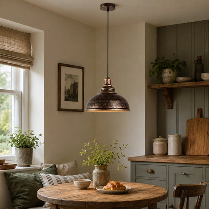 Vintage Industrial Dome Pendant Light