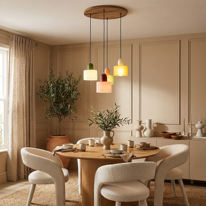 Calla glazed ceramic pendant light